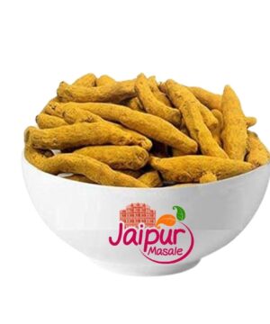 Alternative view of SHAAN-E JAIPUR MASALE Natural And Fresh Whole Turmeric Sticks/Sabut Haldi Whole Haldi | No Artificial Flavour Added| Organic Haldi Gatiya| Ideal For Eating, Drinking, Cooking | 100 Gm With Jute Bag