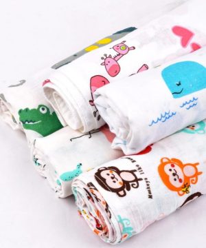 Baby Muslin Swaddle | Pack of 5 | Multicolor